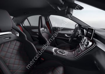 AMG Kırmızı Karbon Orta Konsol Kaplaması