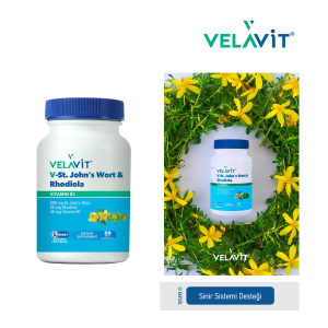 VELAVIT V-ST. JOHN'S WORTH ve RHODIOLA 30 kAPSÜL