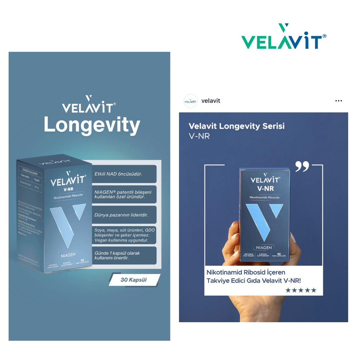 Velavit V-NR 30 kapsül