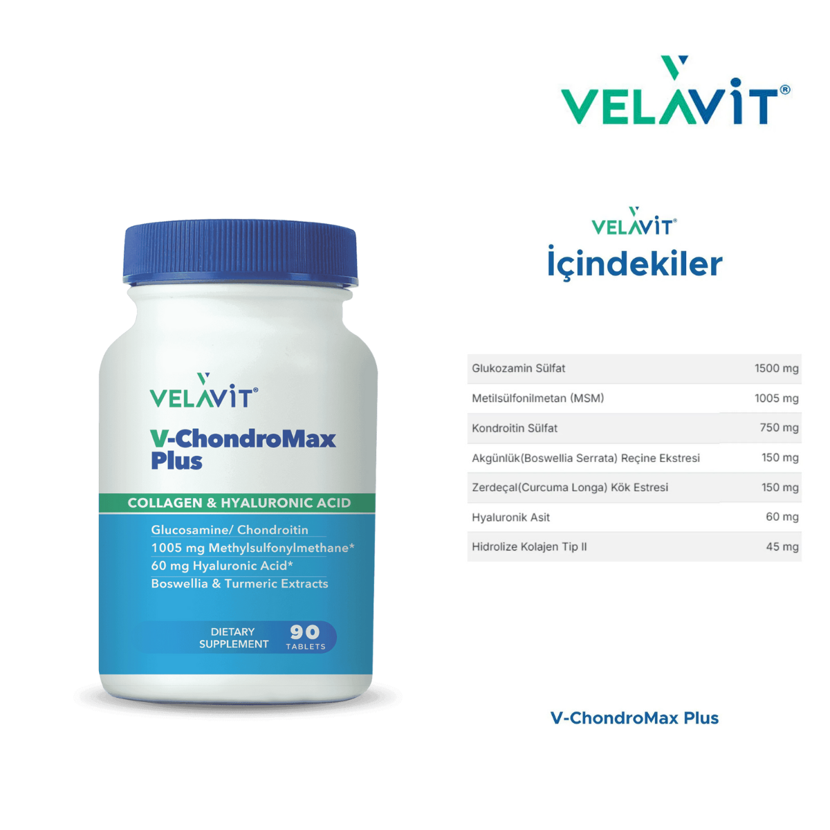 VELAVIT V-CHONDROMAX PLUS 90 TABLET