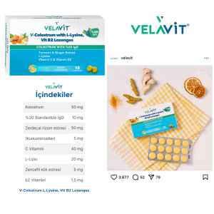 VELAVIT V-COLOSTRUM 15 PASTIL