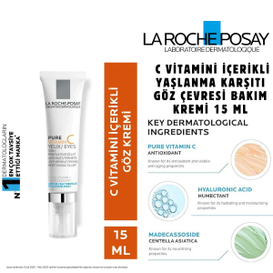 LA ROCHE POSAY REDERMIC C YAŞLANMA KARŞITI GÖZ ÇEVRESİ BAKIM KREMİ 15 ML