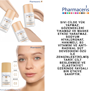 PHARMACERIS YOĞUN KAPATICI YUMUŞAK SIVI FONDOTEN 30 ML(02 SAND)