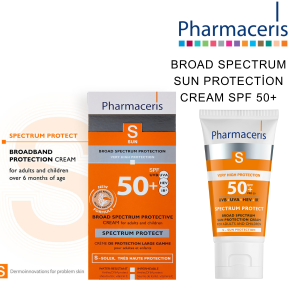 PHARMACERIS GENİŞ SPEKTRUMLU GÜNEŞ KORUYUCU KREM ÇOCUK VE YETİŞKİNLER İÇİN  50 ML