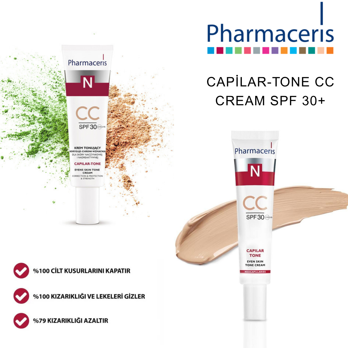 PHARMACERIS N-CAPILAR TONE CC SPF 30+ 40 ML