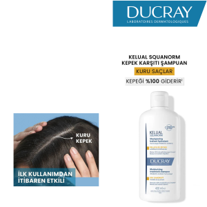 DUCRAY KELUAL SQUANORM KURU SAÇLAR İÇİN KEPEK ŞAMPUANI 400 ML