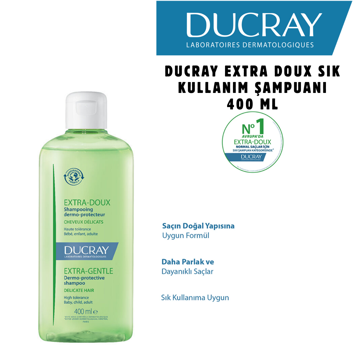 DUCRAY EXTRA-DOUX SAMPUAN 300 ML