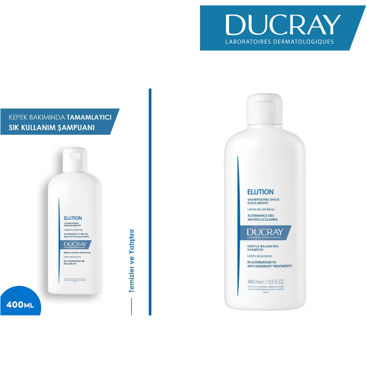 Ducray Elution Kepek Karşıtı Tamamlayıcı Şampuan 400 ml