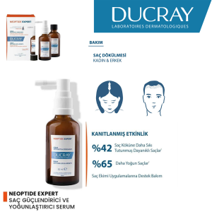 DUCRAY NEOPTIDE SAÇ DÖKÜLMESİ KARŞITI VE GÜÇLENDİRME SAĞLAYAN SERUM  2 x 50 ml