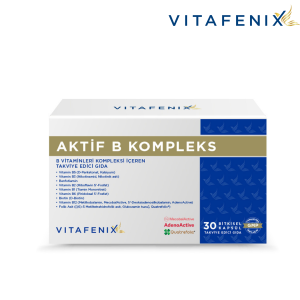 Vitafenix Aktif B Kompleks - Benfotiamin ve Temel B Vitaminlerinin Aktif Formları