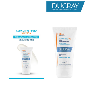 Ducray Keracnyl Uv Yağlı ve Akneye Eğilimli Ciltler İçin Güneş Koruyucu 50 ml