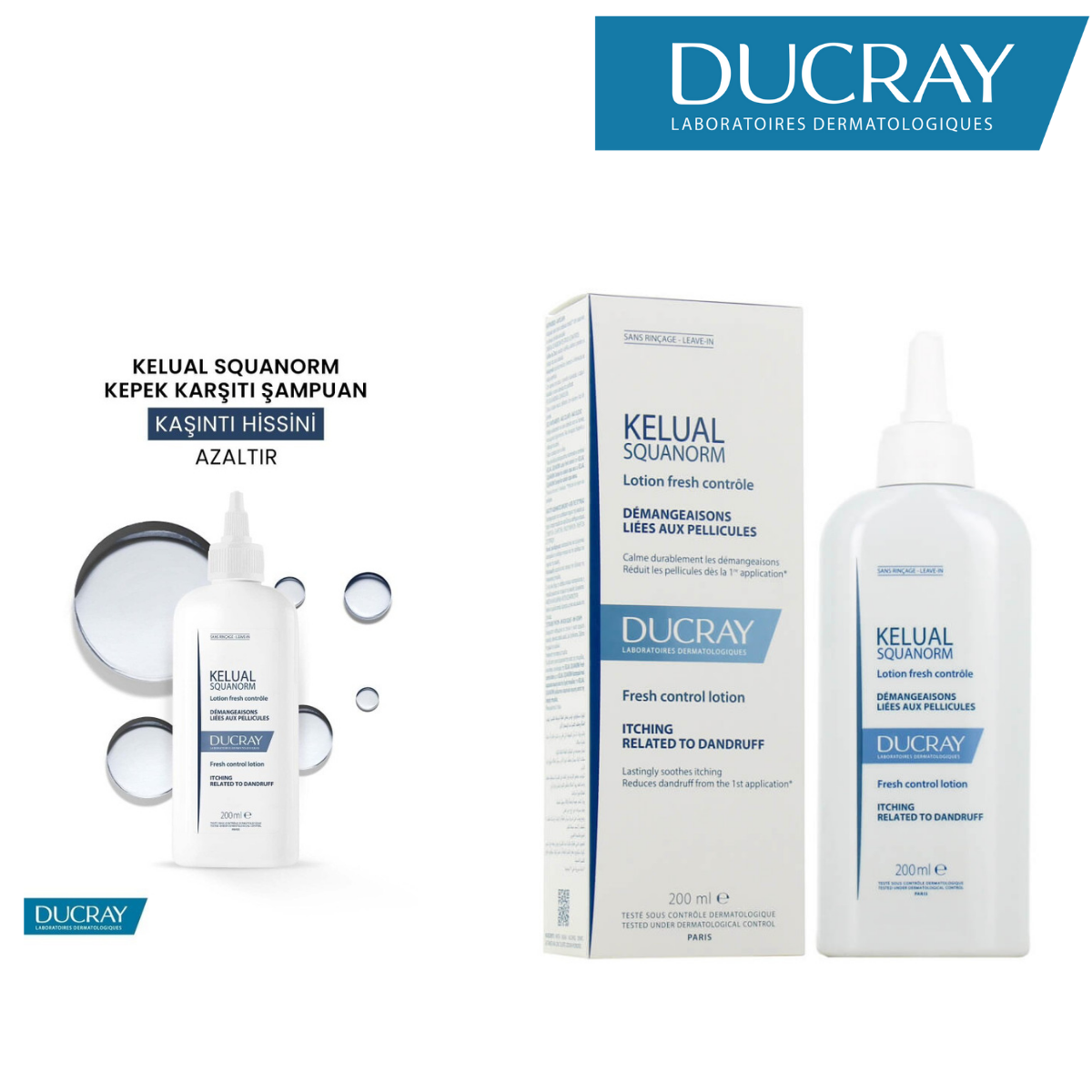 Ducray Kelual Squanorm Fresh Control Lotion 200ml