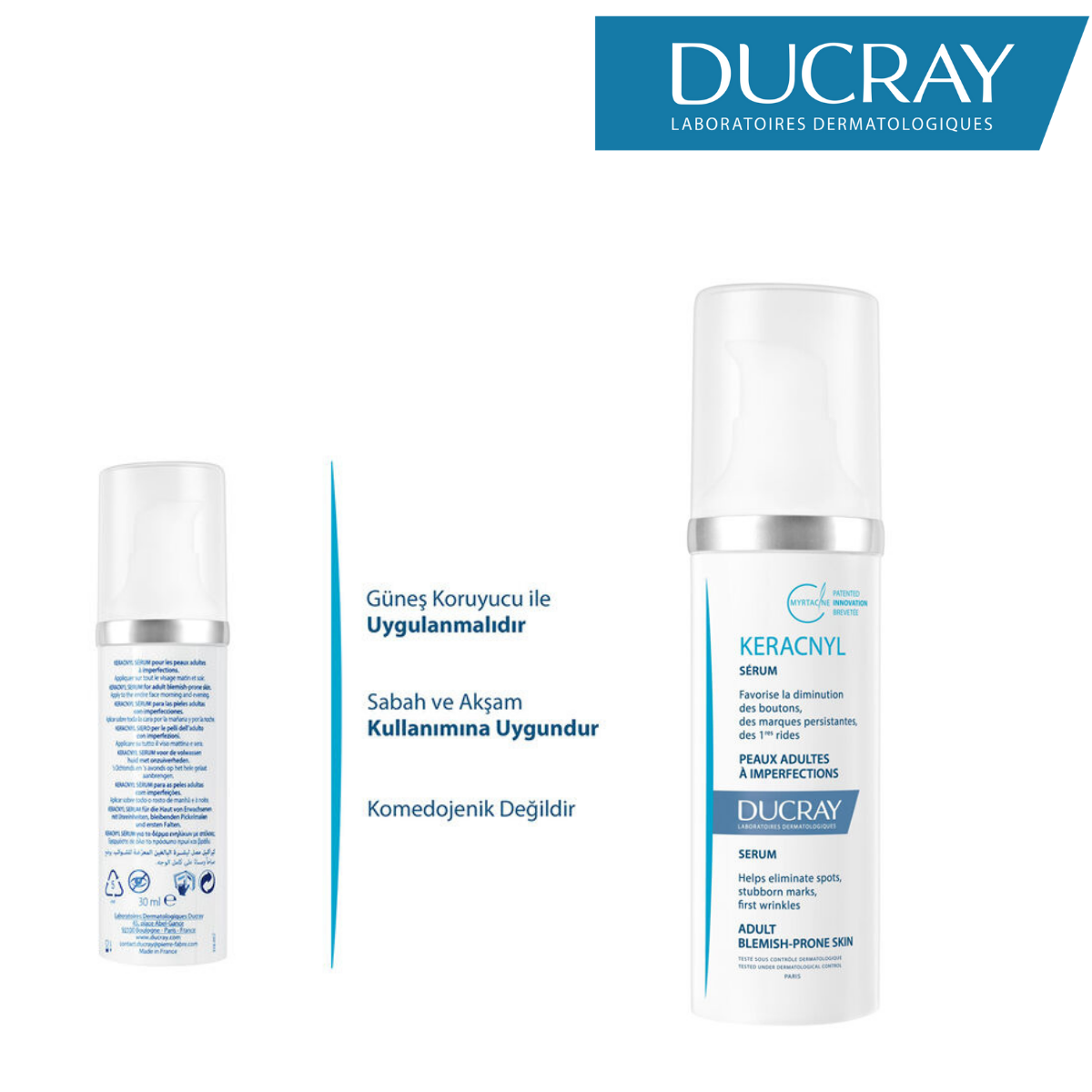 Ducray Keracnyl Leke ve Kırışıklık Karşıtı Serum 30 ml