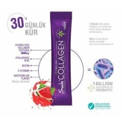 Suda Collagen Takviye Edici Gıda Karpuz Aromalı 30 x 10 gr - Toz Saşe