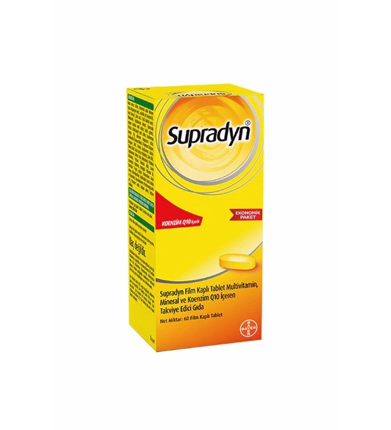Supradyn Koenzim Q10 İçeren Takviye Edici Gıda 60 Tablet