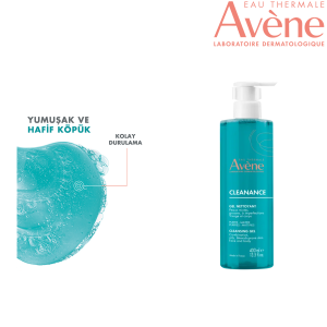 Avene Cleanance Yüz ve Vücut Temizleme Jeli 400 ml