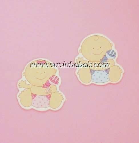 Çıngıraklı Bebek Sticker 50'li Paket