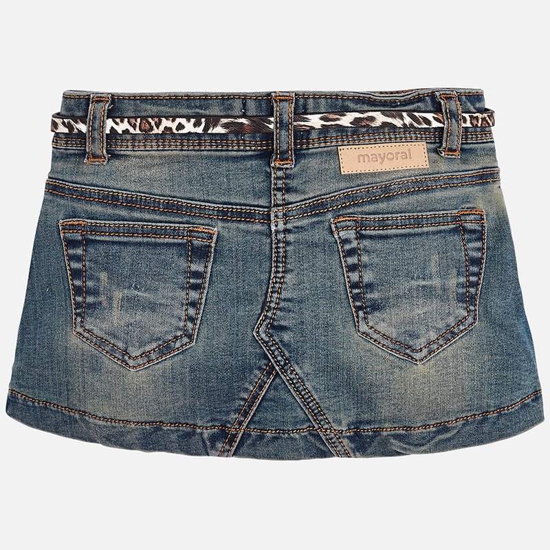 KEMERLİ DENIM ETEK