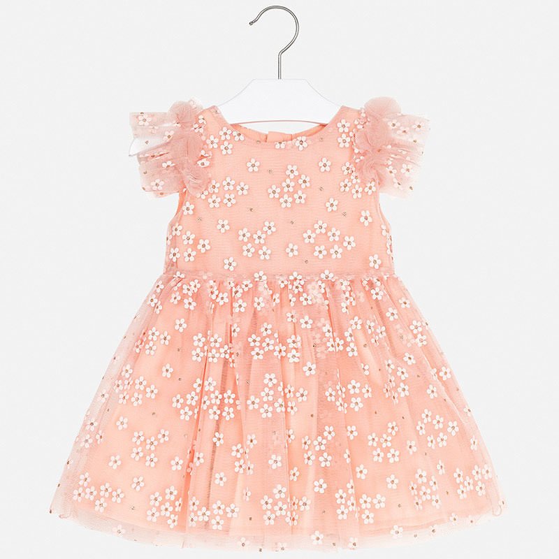 FLORAL TÜL ELBİSE