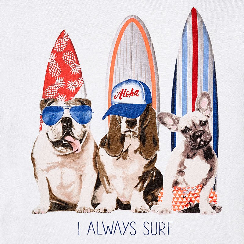 SURFING DOG T-SHIRT