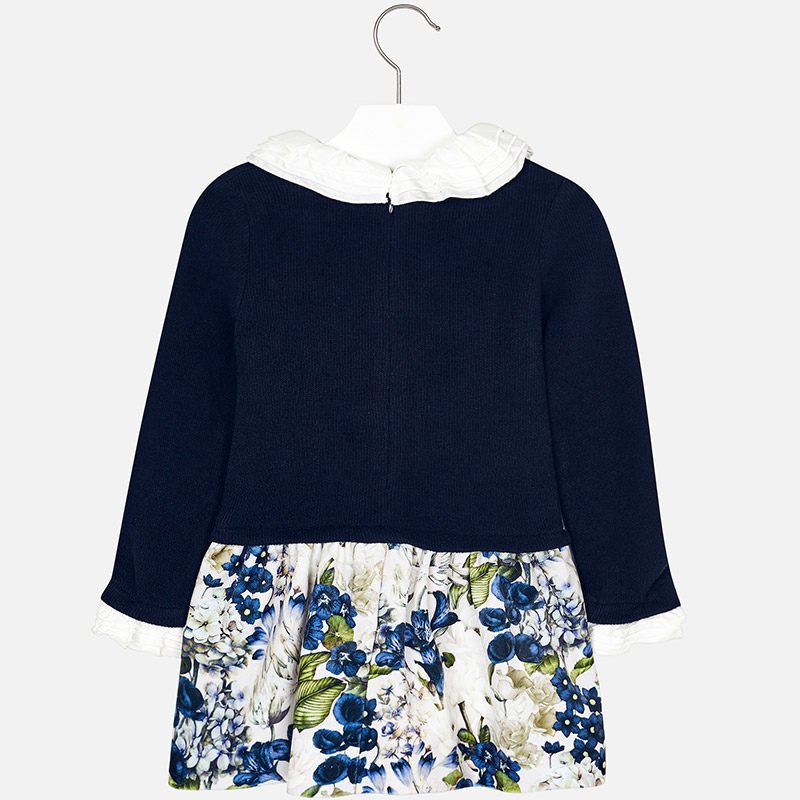 FLORAL ETEKLİ  ELBİSE