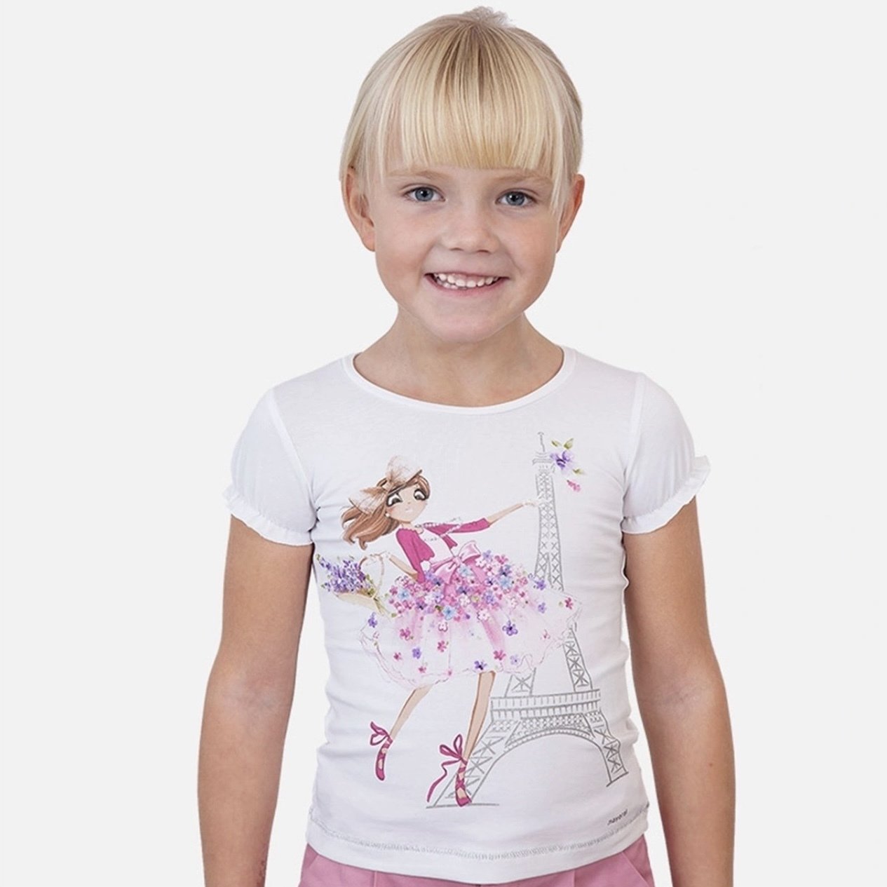 BASKILI KIZ T-SHIRT