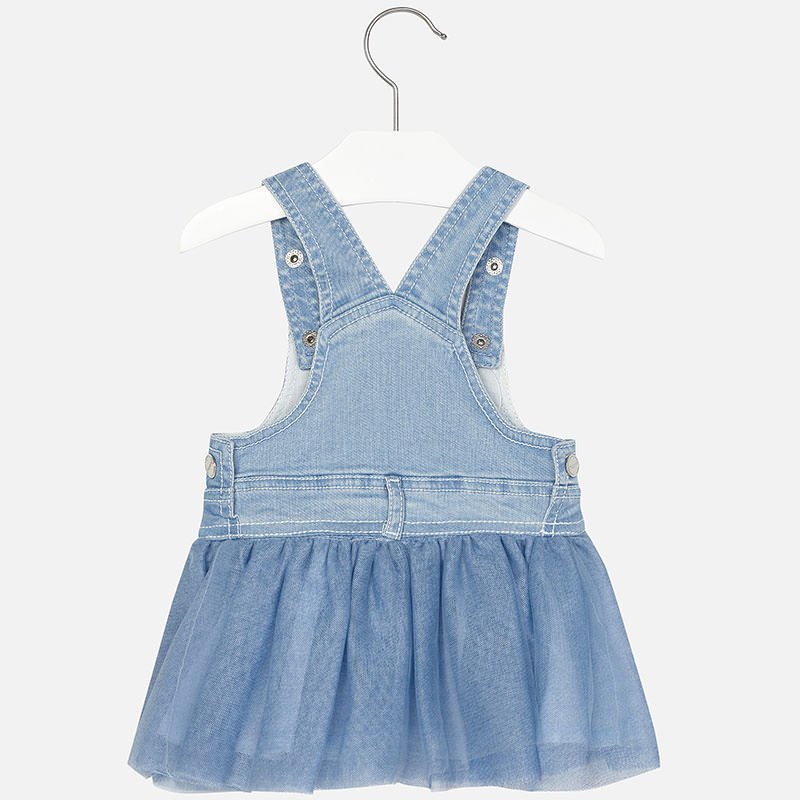 DENIM TÜLLÜ ELBİSE