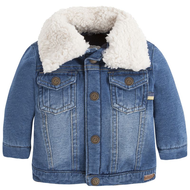YAKASI KÜRKLÜ DENIM CEKET