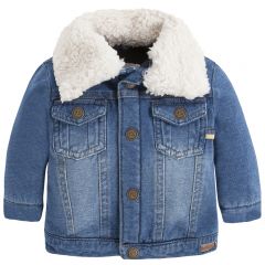 YAKASI KÜRKLÜ DENIM CEKET