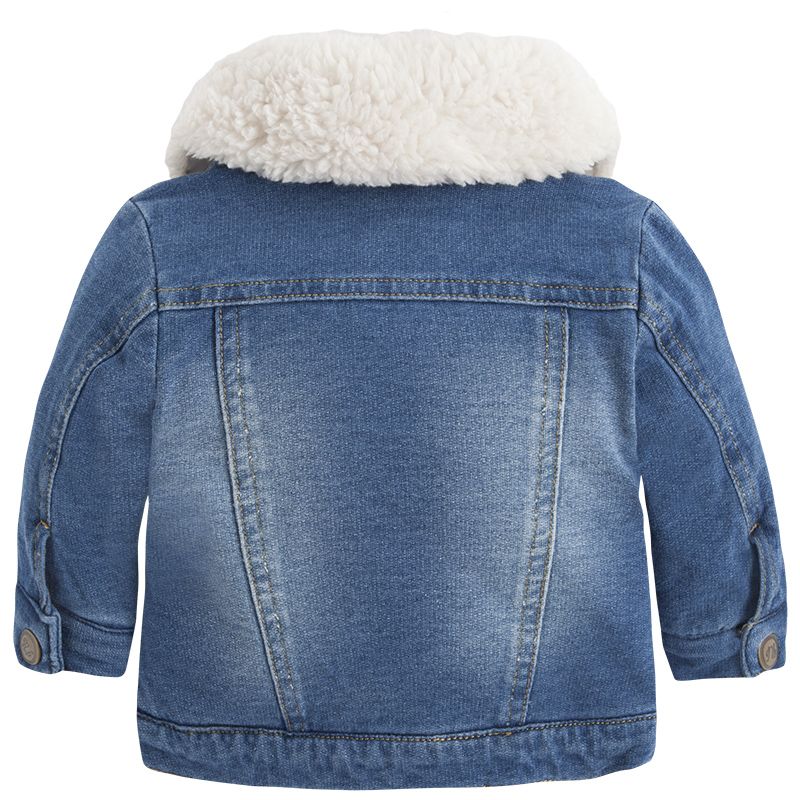 YAKASI KÜRKLÜ DENIM CEKET
