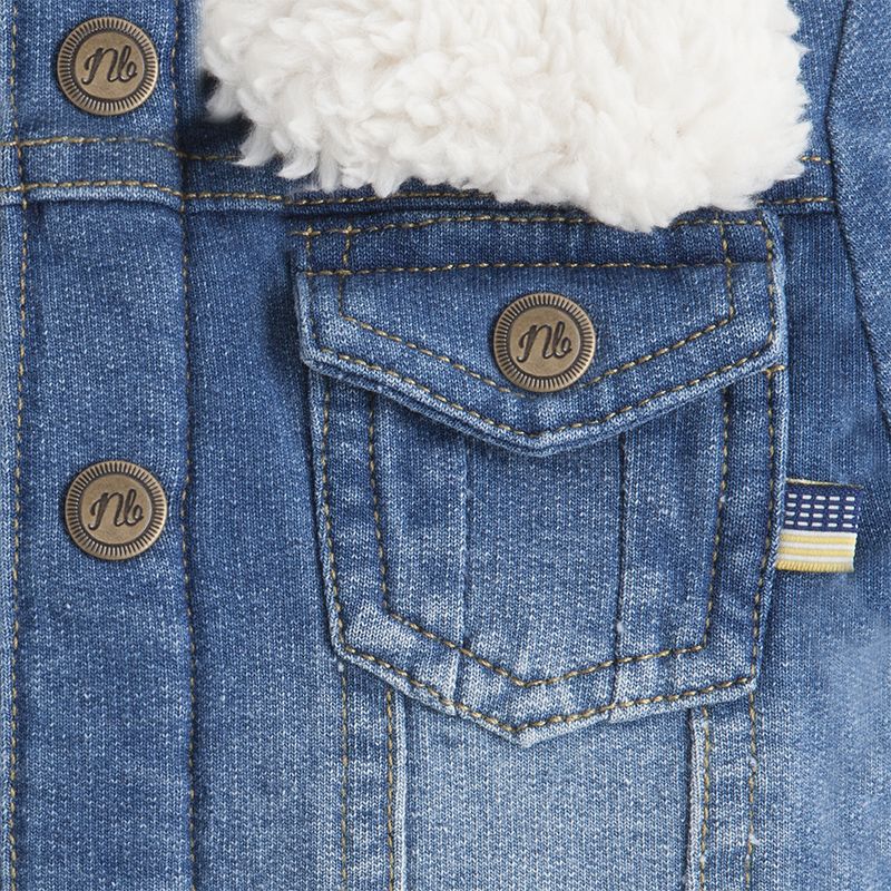 YAKASI KÜRKLÜ DENIM CEKET