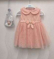 Pudra Bebe Yaka Elbise