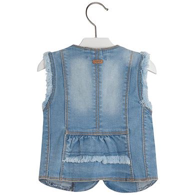 GÜPÜRLÜ DENIM YELEK