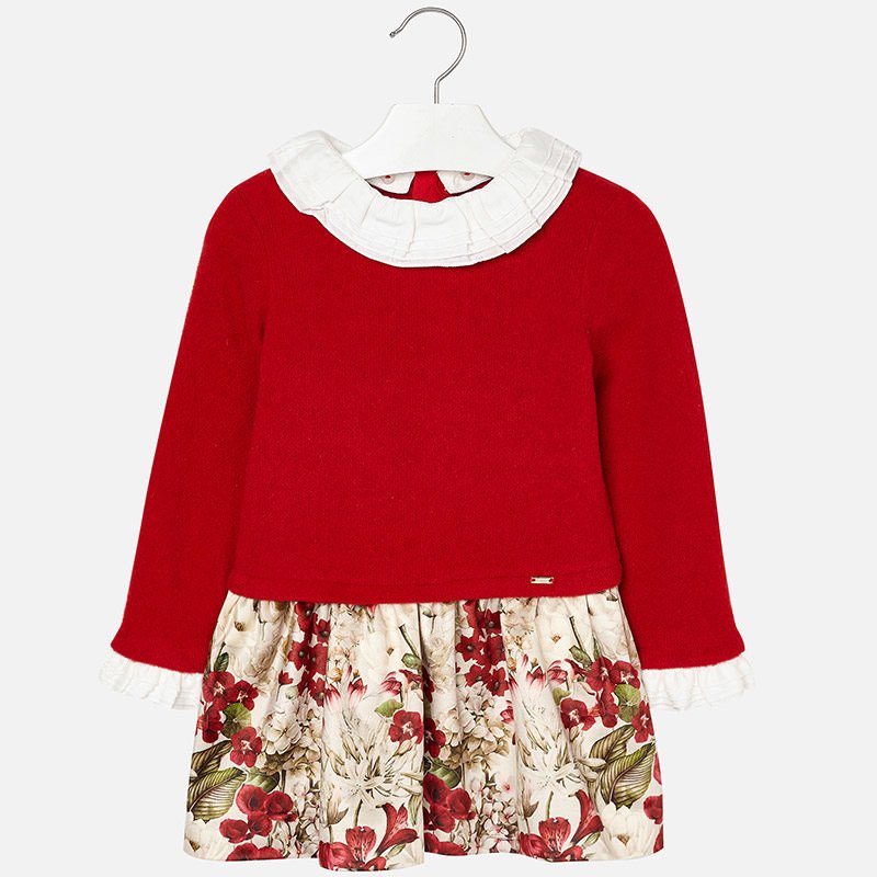 ETEĞİ FLORAL ELBİSE