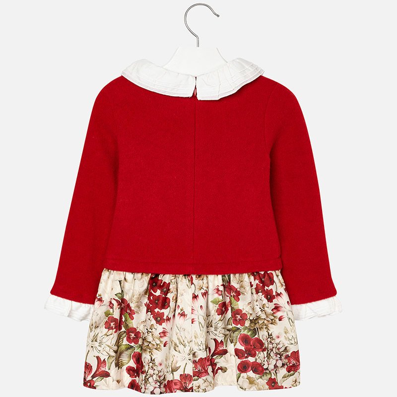 ETEĞİ FLORAL ELBİSE