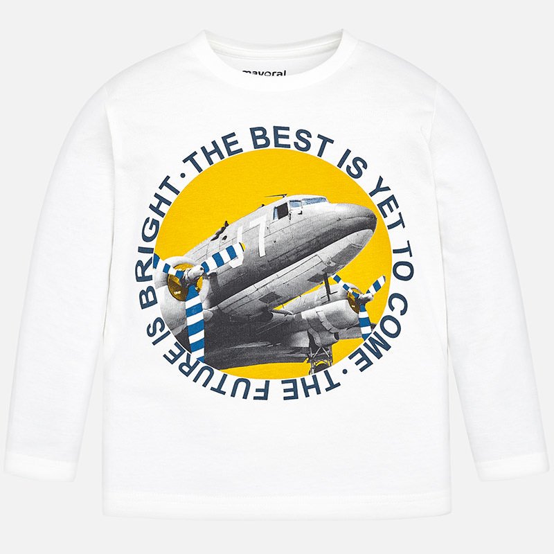 UÇAK BASKILI T-SHIRT