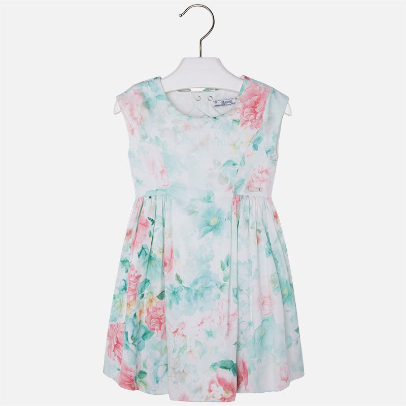 FLORAL SATEN  ELBİSE