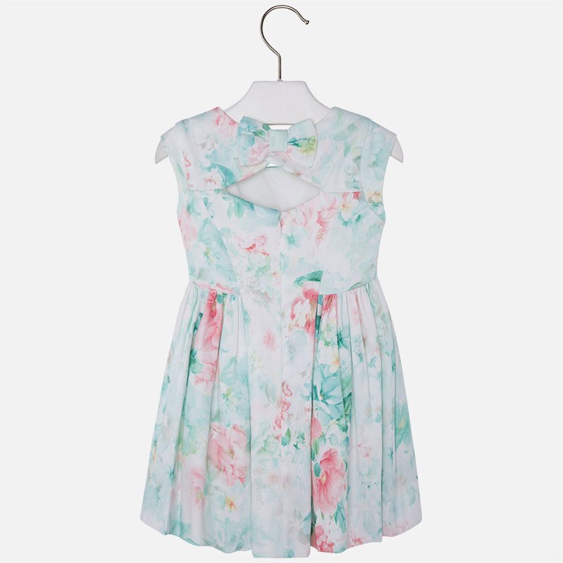 FLORAL SATEN  ELBİSE