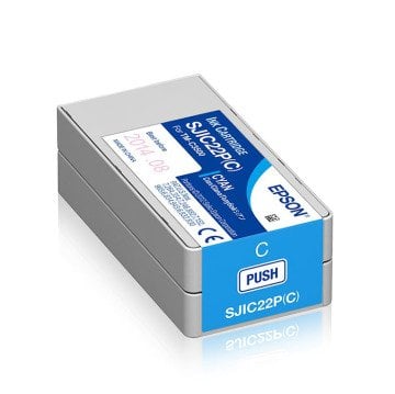 Epson ColorWorks C3500 Kartuş Mavi - SJIC22P(C)
