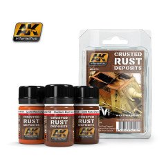 Crusted Rust Deposits Weathering Enamel