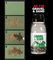 Weathering Color Gravel & Sand Fixer 100ml.