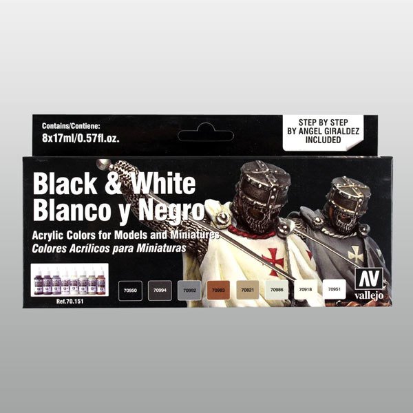 Black & White Maket Boyası Seti 8x17ml