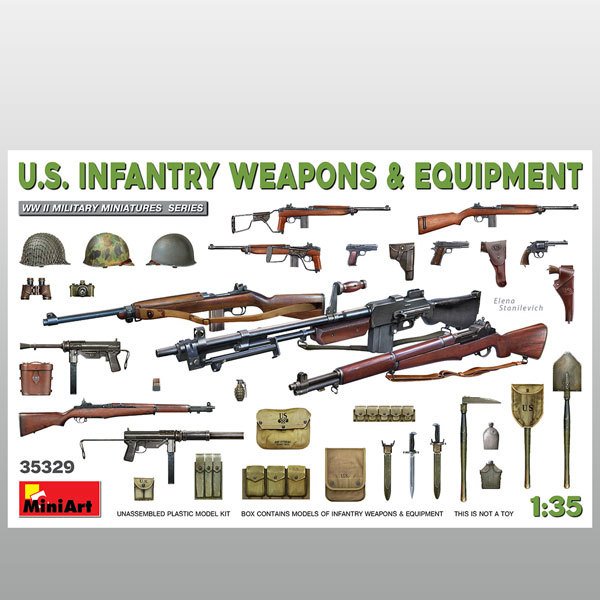 MiniArt Amerikan Piyade Ekipman & Silahları