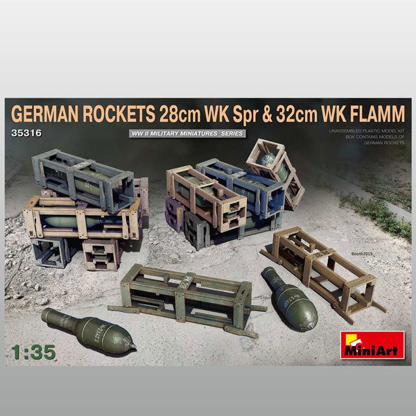 MiniArt Alman Roketleri 28 cm VK Spr & 32 cm WK Flamm