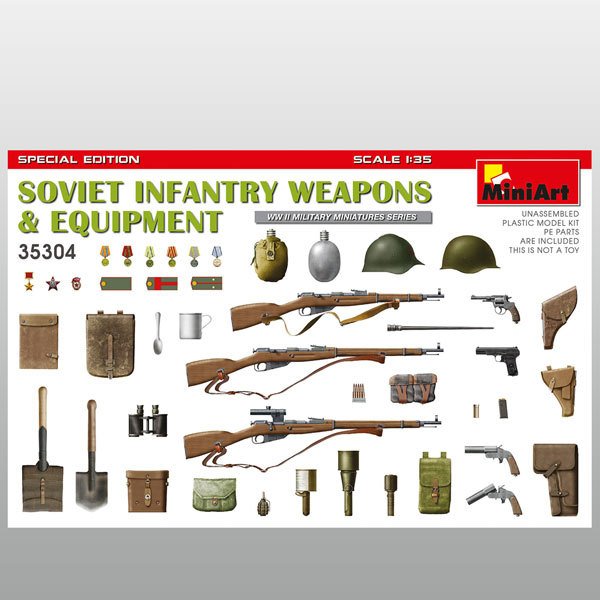 MiniArt Sovyet Piyade Silahları ve Ekipmanları. Özel Üretim