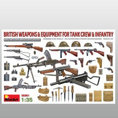 MiniArt Tank Mürettebatı ve Piyadeler için İngiliz Silah & Ekipmanı
