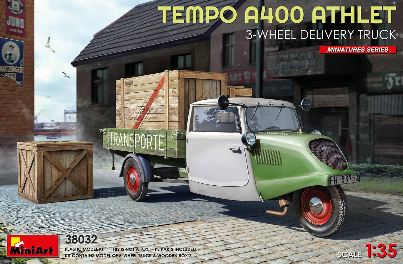 MiniArt Tempo A400 Athlet 3 Tekerlekli Servis Kamyonu