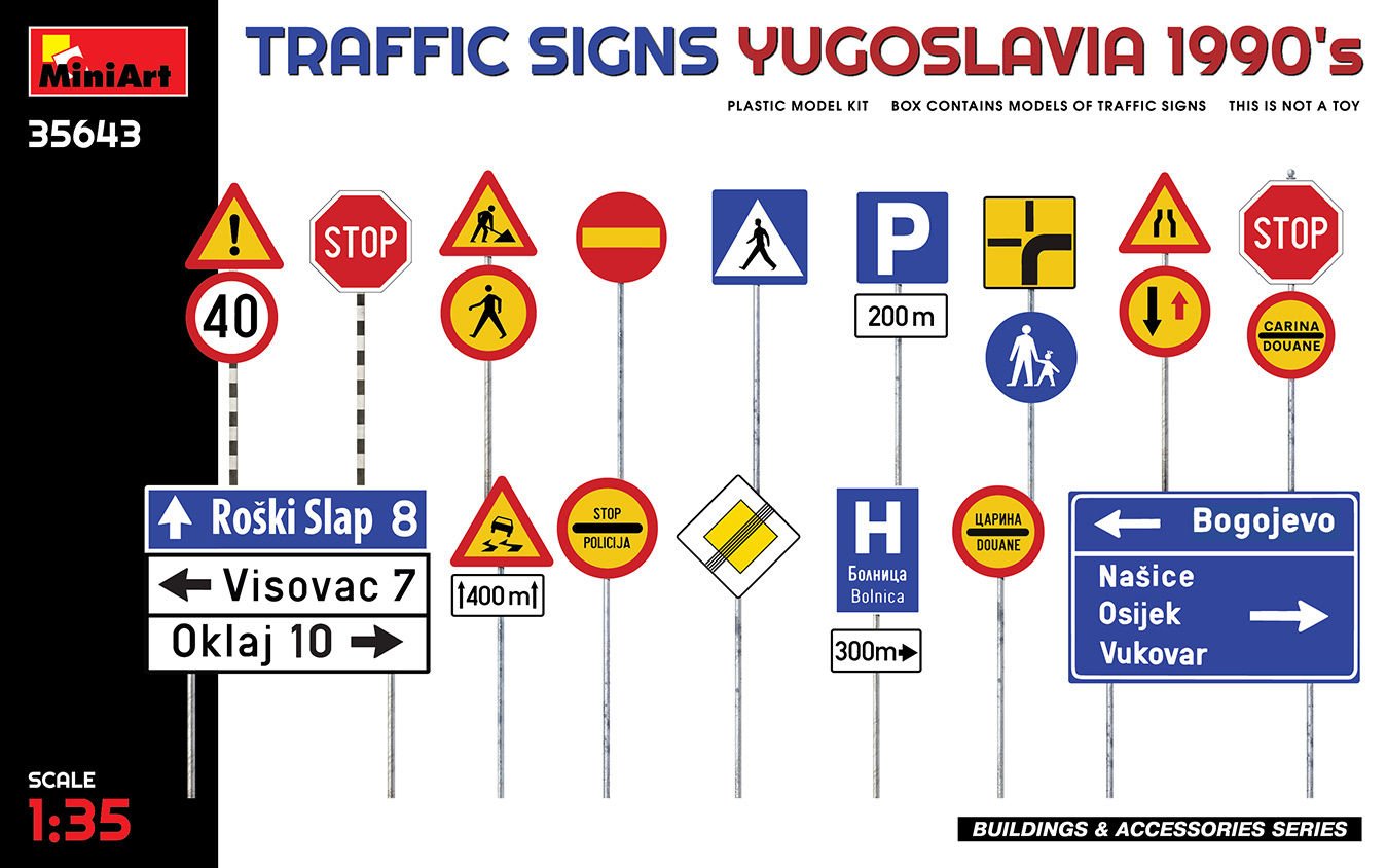 MiniArt Yugoslavya Trafik İşaretleri (1990'lar)