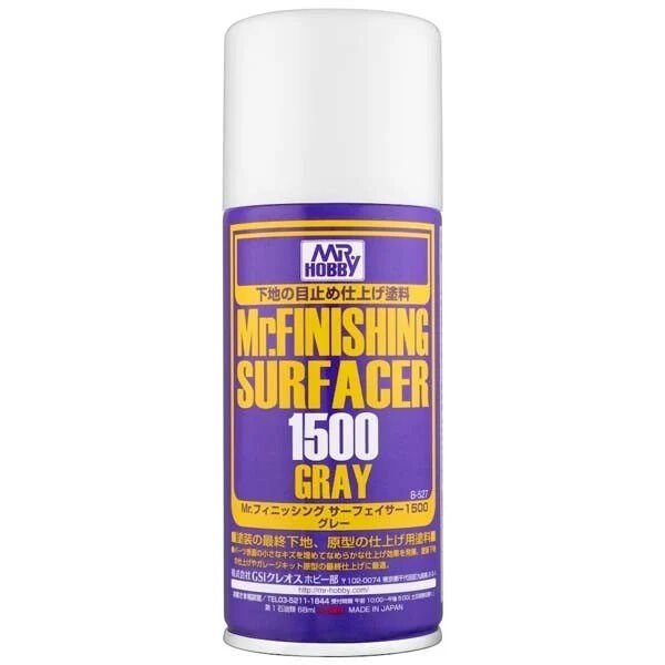 Mr.Finishing Surfacer 1500, Gri, Sprey Astar 180ml.