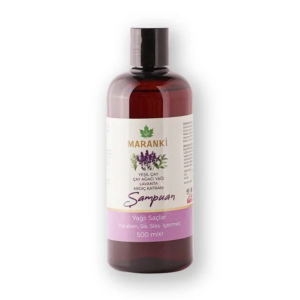 Grüntee-Teebaum-Lavendel-Wacholder-Teer-Extrakt-Shampoo 500 ML (für fettiges Haar)